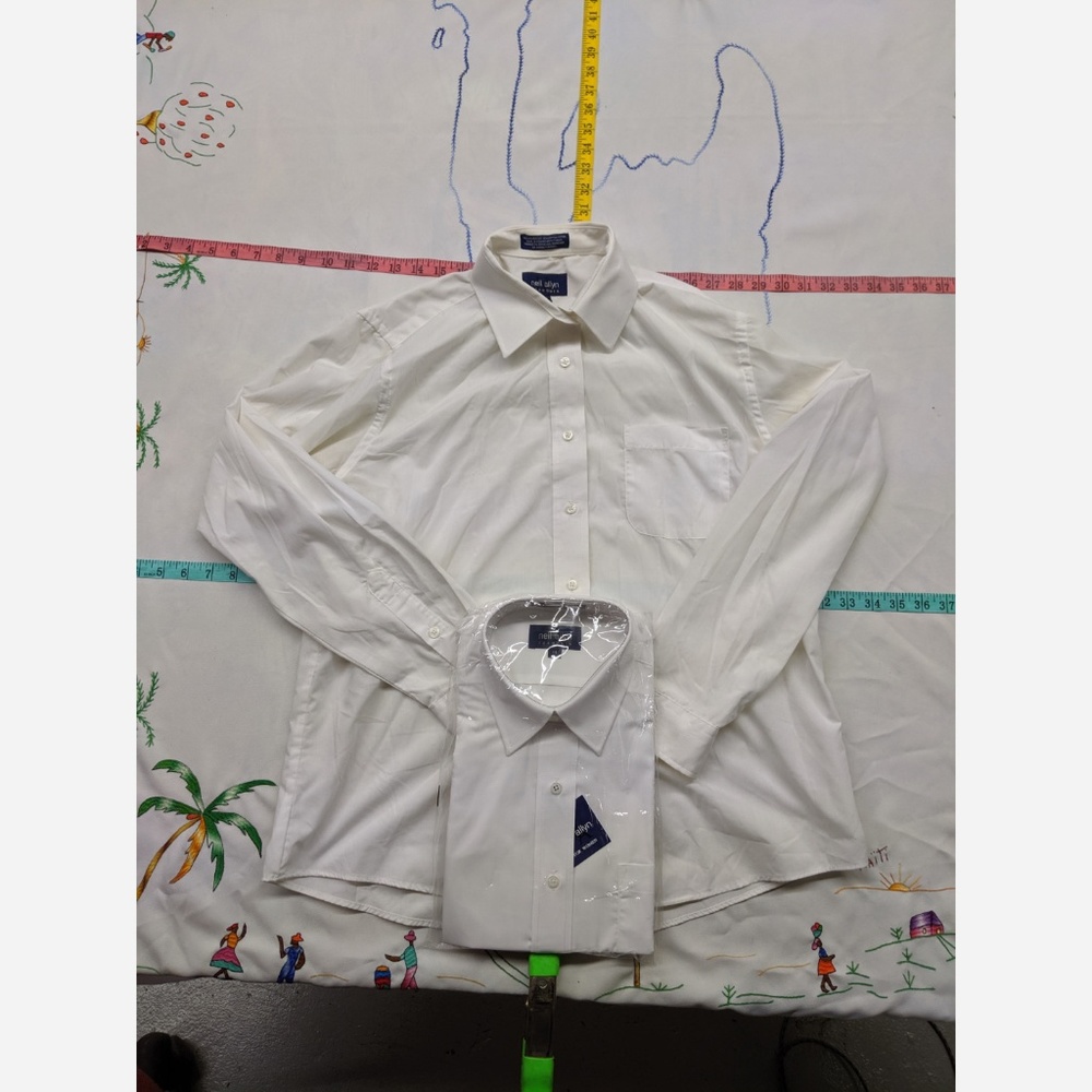 Women's Size 14 Neil Allyn White Dress Shirts
